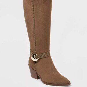 Rio Knee-High Boots – Gray/Taupe, Size 7 (NWT)